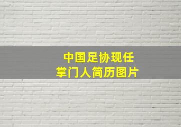 中国足协现任掌门人简历图片