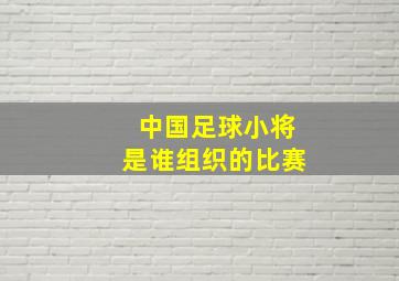 中国足球小将是谁组织的比赛