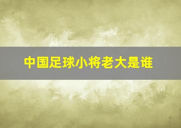 中国足球小将老大是谁