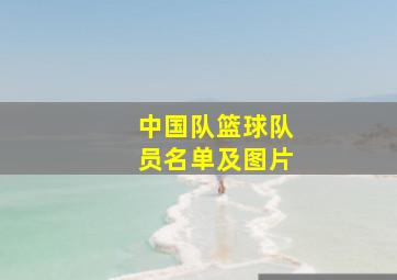 中国队篮球队员名单及图片