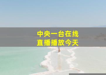 中央一台在线直播播放今天