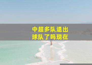 中超多队退出球队了吗现在