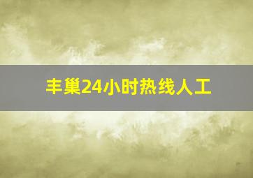 丰巢24小时热线人工