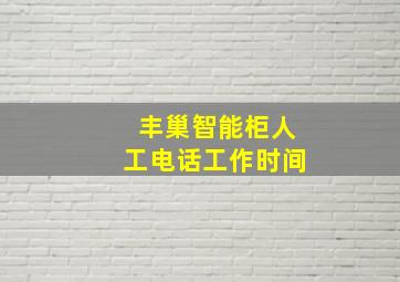 丰巢智能柜人工电话工作时间