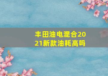 丰田油电混合2021新款油耗高吗