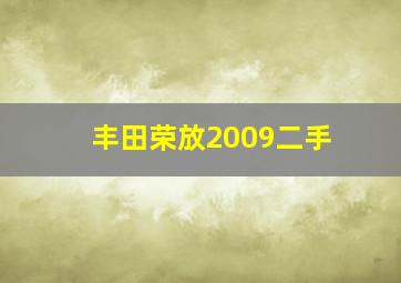 丰田荣放2009二手