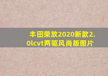 丰田荣放2020新款2.0lcvt两驱风尚版图片