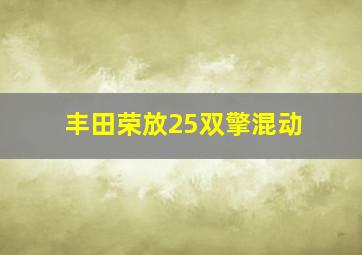 丰田荣放25双擎混动