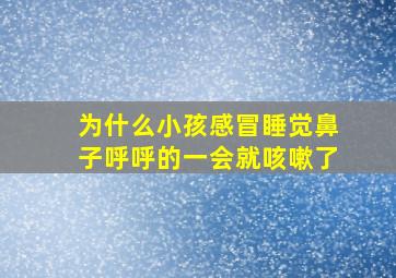 为什么小孩感冒睡觉鼻子呼呼的一会就咳嗽了