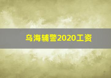 乌海辅警2020工资