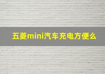 五菱mini汽车充电方便么