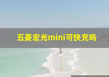 五菱宏光mini可快充吗