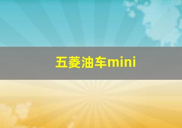 五菱油车mini