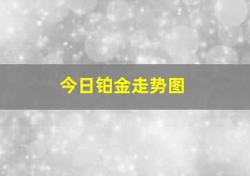 今日铂金走势图