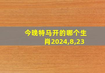 今晚特马开的哪个生肖2024,8,23