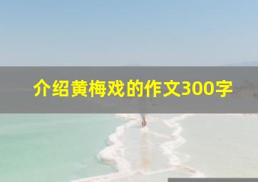 介绍黄梅戏的作文300字