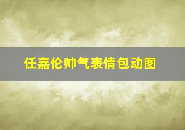 任嘉伦帅气表情包动图