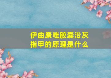 伊曲康唑胶囊治灰指甲的原理是什么