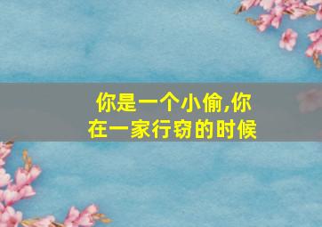 你是一个小偷,你在一家行窃的时候