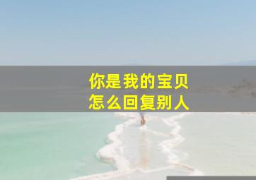 你是我的宝贝怎么回复别人