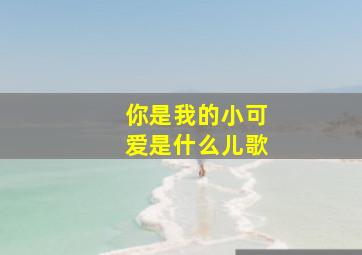 你是我的小可爱是什么儿歌