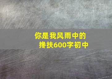 你是我风雨中的搀扶600字初中