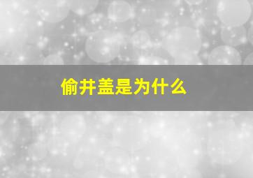 偷井盖是为什么