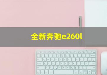 全新奔驰e260l