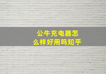 公牛充电器怎么样好用吗知乎