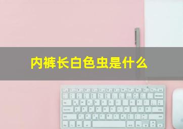 内裤长白色虫是什么