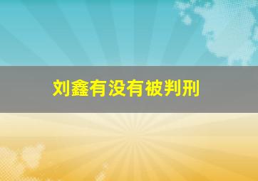 刘鑫有没有被判刑