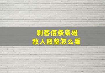 刺客信条枭雄敌人图鉴怎么看