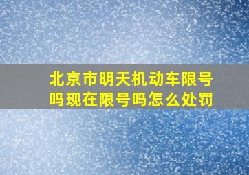 北京市明天机动车限号吗现在限号吗怎么处罚