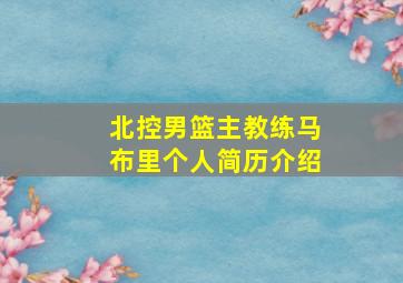 北控男篮主教练马布里个人简历介绍