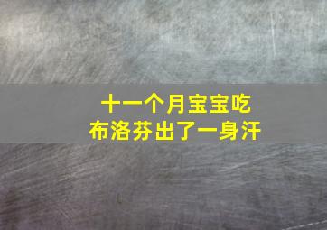 十一个月宝宝吃布洛芬出了一身汗