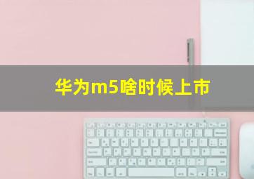 华为m5啥时候上市