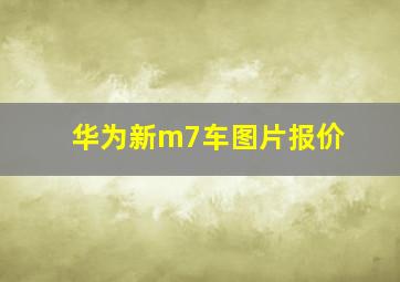 华为新m7车图片报价