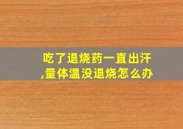 吃了退烧药一直出汗,量体温没退烧怎么办