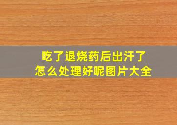 吃了退烧药后出汗了怎么处理好呢图片大全