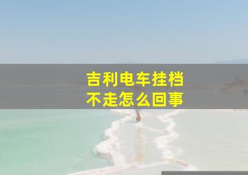 吉利电车挂档不走怎么回事