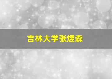 吉林大学张煜森