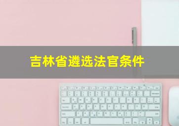 吉林省遴选法官条件