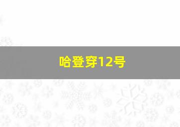 哈登穿12号