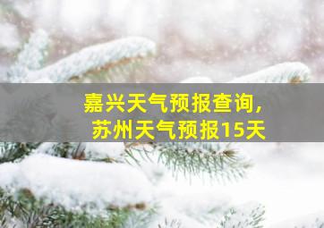 嘉兴天气预报查询,苏州天气预报15天