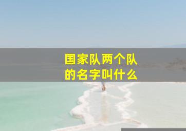 国家队两个队的名字叫什么