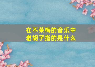 在不莱梅的音乐中老胡子指的是什么