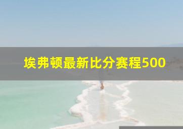 埃弗顿最新比分赛程500