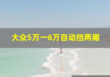 大众5万一6万自动挡两厢