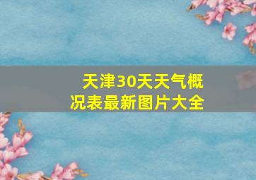 天津30天天气概况表最新图片大全