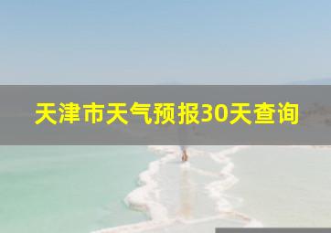 天津市天气预报30天查询